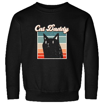 Discover Cat Daddy Synthwave Sweatshirts