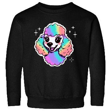 Discover Rainbow Poodle Dog Lover Puppy Sweatshirts
