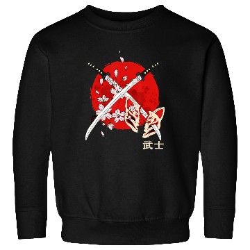 Discover Ancient Japanese Cherry Blossom Samurai Katana Swo Sweatshirts