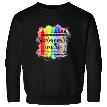Discover Funny Kindergarten Teacher Crayon Back To School Sweatshirts