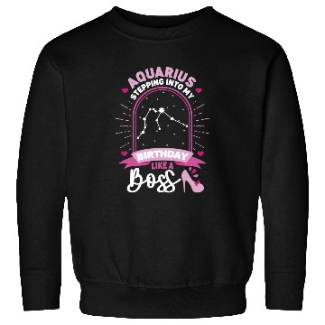 Discover Aquarius Stepping Into Astrology Birth Sign Sweatshirts