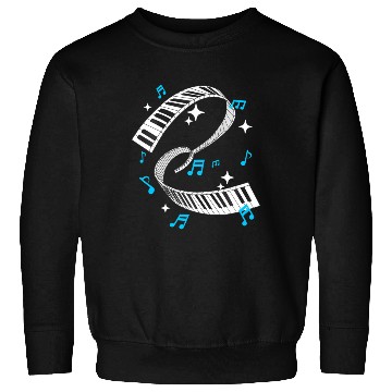 Discover Piano Player Product Piano Teacher Keyboard Notes Sweatshirts