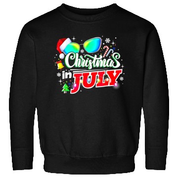 Discover Christmas In July Santa Hat Sunglasses Summer Sweatshirts