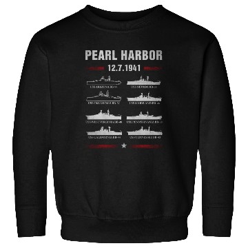 Discover Pearl Harbor Battleship Memorial Day December 7Th Sweatshirts