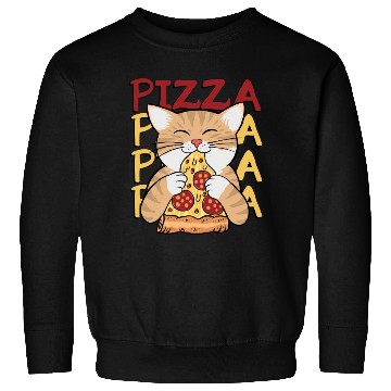 Discover Cat Love Pizza Sweatshirts