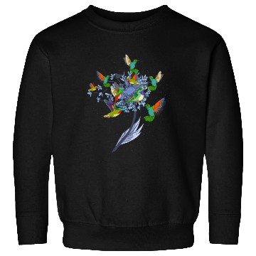 Discover Pretty Nature Animal Flowers Bird Hummingbird Sweatshirts