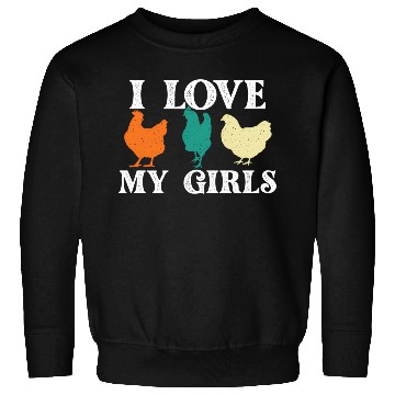 Discover I Love My Chicken Farm Animal Farmyard Sweatshirts