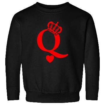 Discover Queen Of Hearts King Of Hearts Playing Cards Deck Sweatshirts