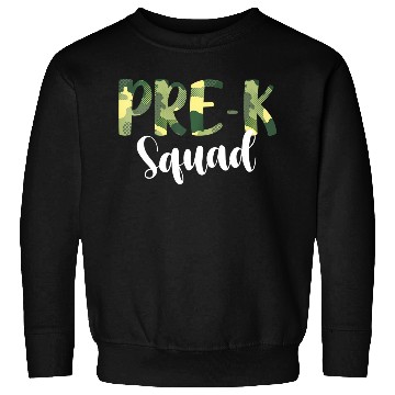 Discover Camo Pre-K Squad Back To School Camouflage Sweatshirts