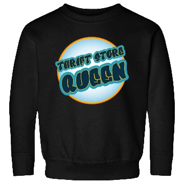 Discover Thrift Store Queen blue orange Sweatshirts