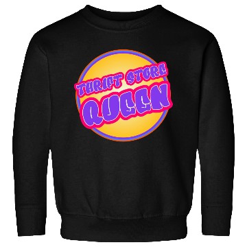 Discover Thrift Store Queen purple yellow Sweatshirts