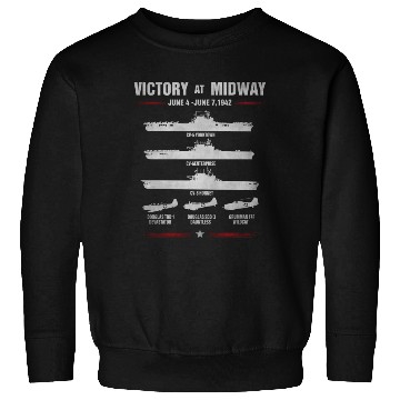 Discover Victory At Midway Battel World War 2 Sweatshirts