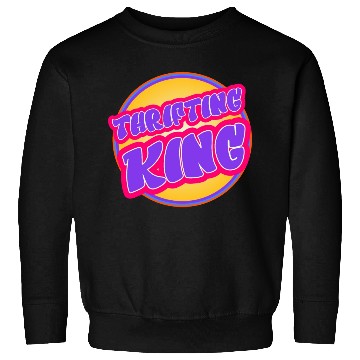 Discover Thrifting King purple yellow Sweatshirts