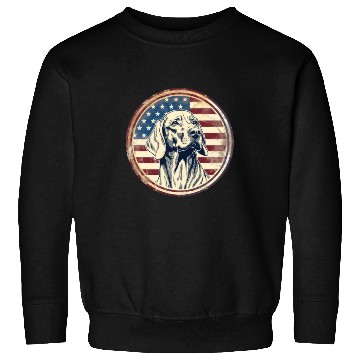 Discover American Flag Dog Design Sweatshirts