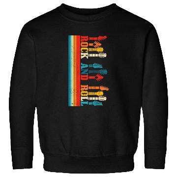 Discover Rock & Roll Guitar Player Guitarist Vintage Rock Sweatshirts