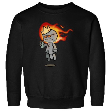 Discover Cute Grumpy Robot King Sweatshirts