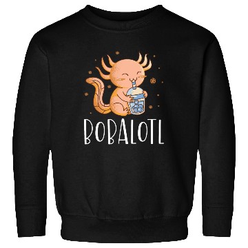 Discover Bobalotl Bubble Tea Lover Boba Tea Drinker Axolotl Sweatshirts