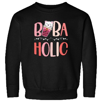 Discover Bobaholic Bubble Tea Lover Boba Tea Drinker Korean Sweatshirts