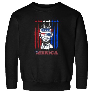 Discover Merica Lincoln Independence Day Party Patriots Sweatshirts