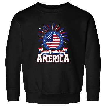 Discover God Bless America Independence Day USA Patriot Sweatshirts