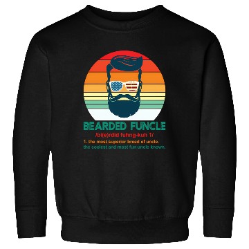 Discover Bearded Funcle Definition Uncle Sweatshirts