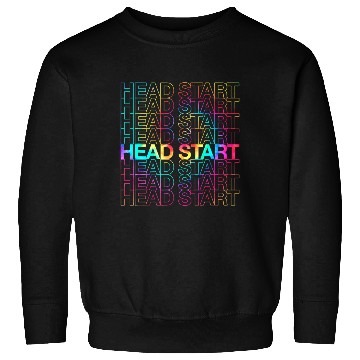 Discover Rainbow Tie Dye Head Start Team Back To School Sweatshirts