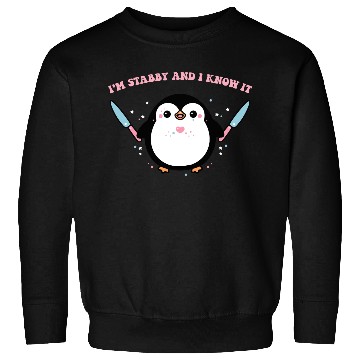Discover I'm Stabby And I Know It Penguin Knife Sweatshirts