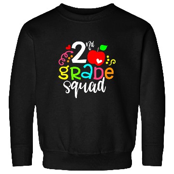 Discover 2nd Second Grade Squad Back To School Sweatshirts