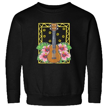 Discover Ukulele Guitar Flowers Nature Hawaii Vibes Uke Sweatshirts