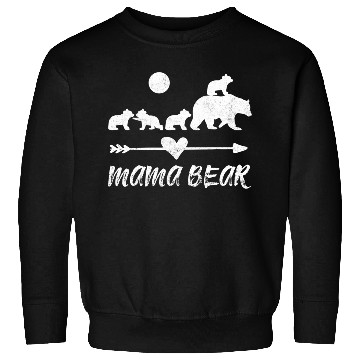 Discover Mama Bear Sweatshirts With Four Bear Cubs