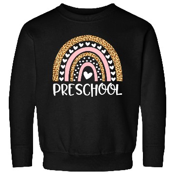 Discover Preschool Teacher Leopard Rainbow Teacher Back To Sweatshirts