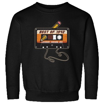 Discover Best Of 1942 Vintage Edition Cassette Tape Sweatshirts