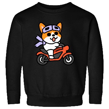 Discover Biker Corgi Dog Lover Welsh Sweatshirts