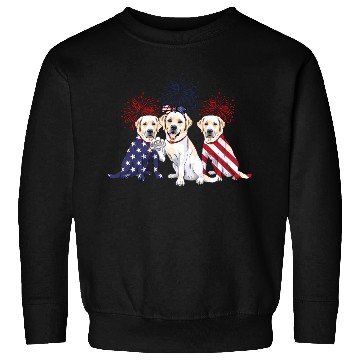 Discover Labrador Retriever Us Flag 4Th Of July Independenc Sweatshirts