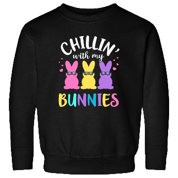 Discover Chillin With My Bunnies Teacher Easter Sweatshirts