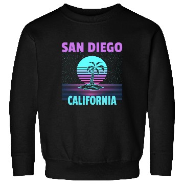 Discover San Diego Vacation - Palm Tree Sweatshirts