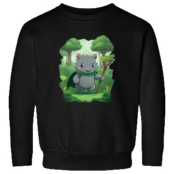 Discover Wombat Hero - Green Cape Wombat Sweatshirts