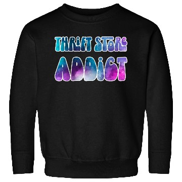 Discover Thrift Store Addict blue purple watercolor Sweatshirts