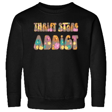 Discover Thrift Store Addict brown floral Sweatshirts