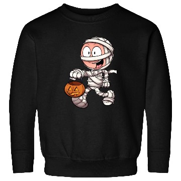 Discover Kid In Mummy Costume Trick Or Treating Sweatshirts