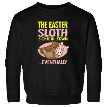 Discover Easter Bunny Sloth Animal Lover Sweatshirts