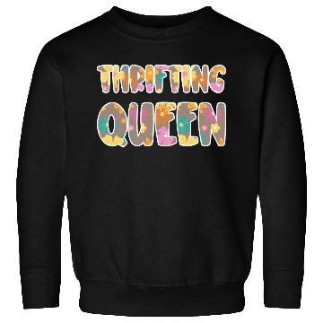 Discover Thrifting Queen brown floral Sweatshirts