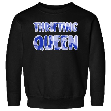 Discover Thrifting Queen blue camo Sweatshirts