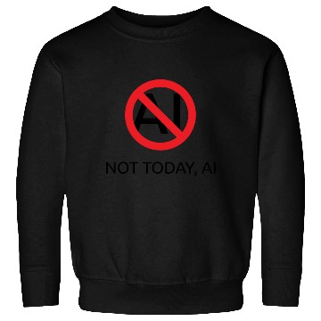 Discover Not today AI (slash) Sweatshirts