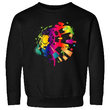 Discover colorful sound symbol for festival season Sweatshirts