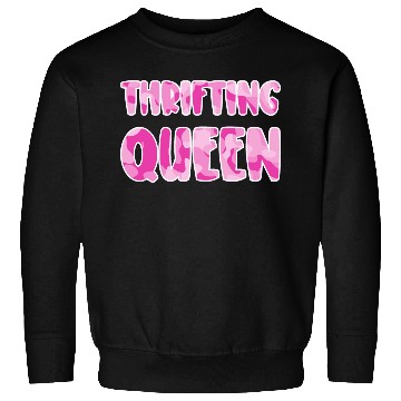 Discover Thrifting Queen pink camo Sweatshirts