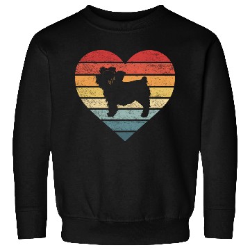 Discover Yorkie Lover Retro Sunset Silhouette Sweatshirts
