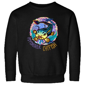 Discover Psychedelic Catfish Artwork Sweatshirts