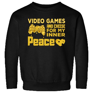 Discover Video Games Gaming Cheese Love Gift Sweatshirts