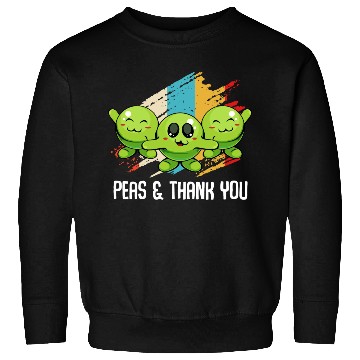 Discover Peas Peas Thank You Cute Vegan Pun Sweatshirts